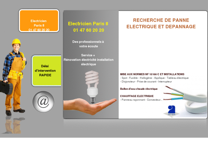 www.electricienparis8.com