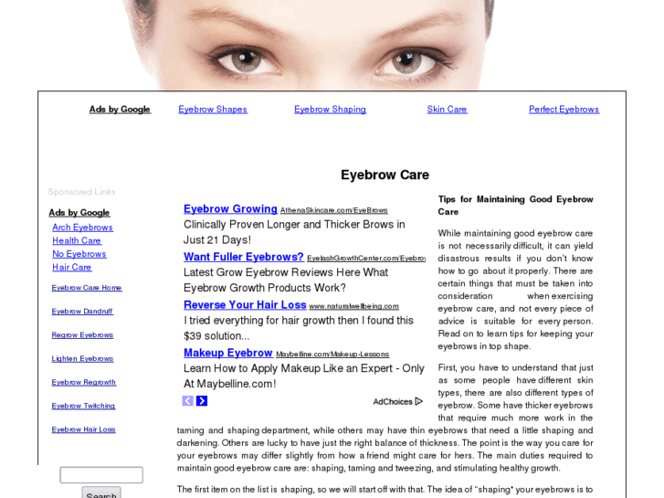 www.eyebrowcare.net