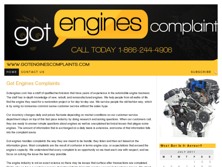 www.gotenginescomplaints.com