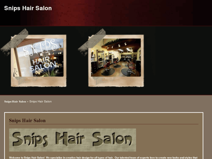 www.mysnipshairsalon.com