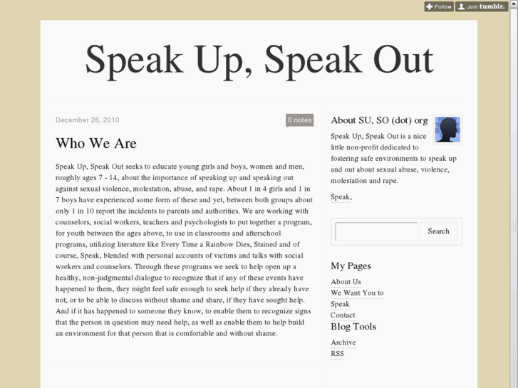 www.speakupout.org