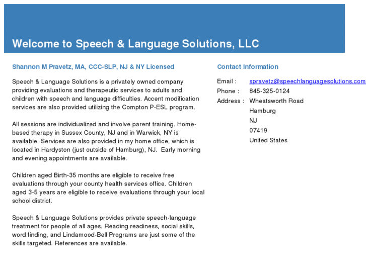 www.speechlanguagesolutions.com