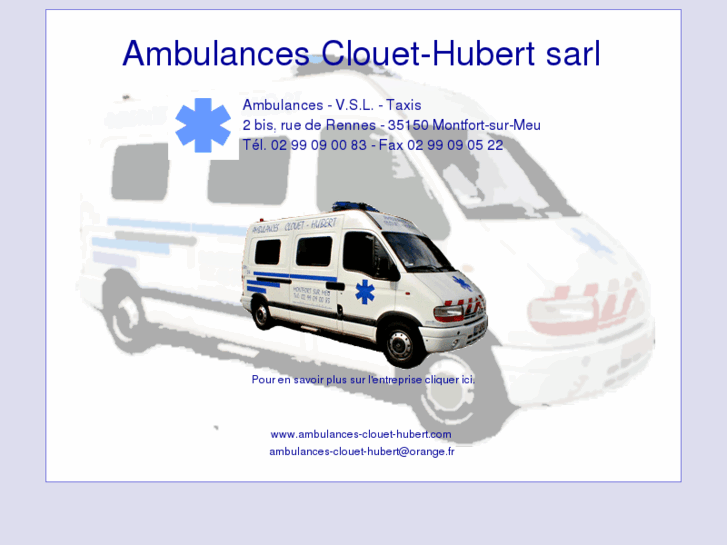 www.ambulances-clouet-hubert.com