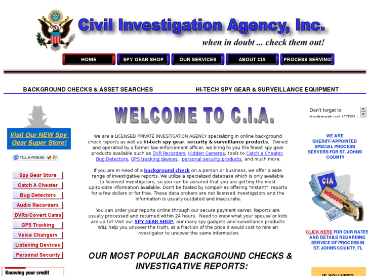 www.ciainvestigations.info