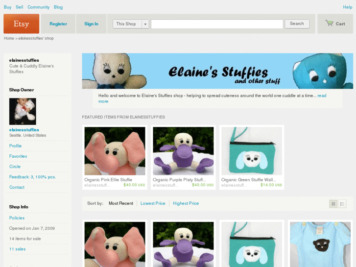 www.elainesstuffies.com