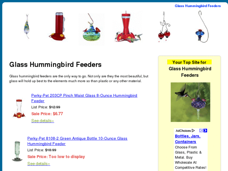 www.glasshummingbirdfeeders.org