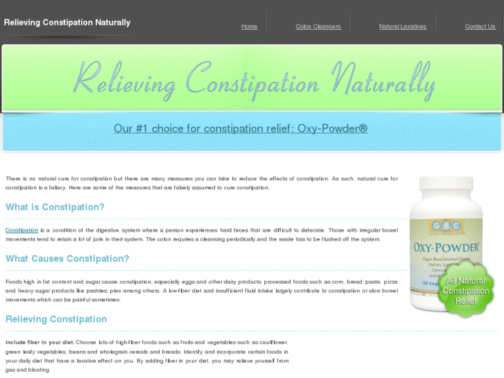 www.relievingconstipationnaturally.com