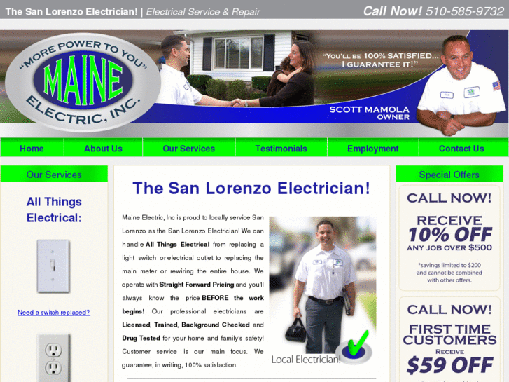 www.sanlorenzoelectrician.com