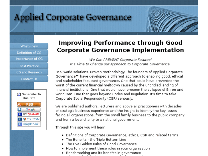 www.applied-corporate-governance.com