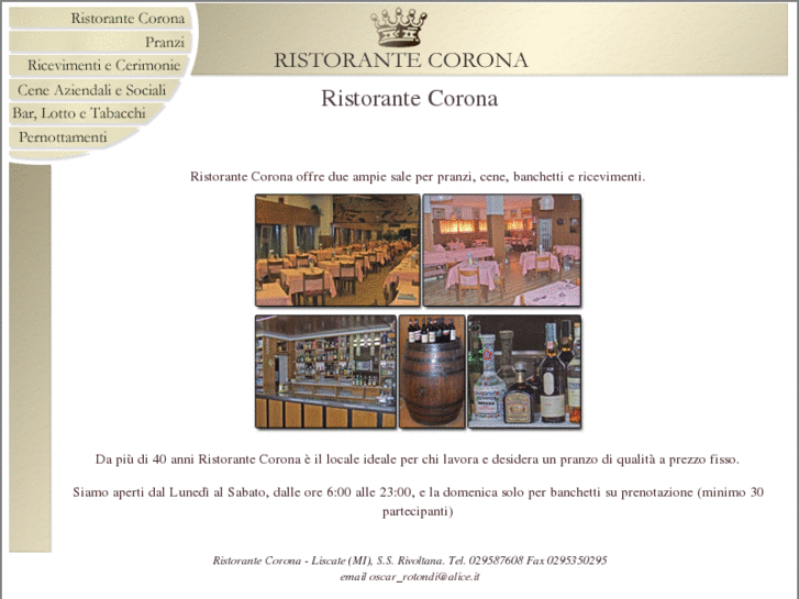 www.ristorantecorona.info