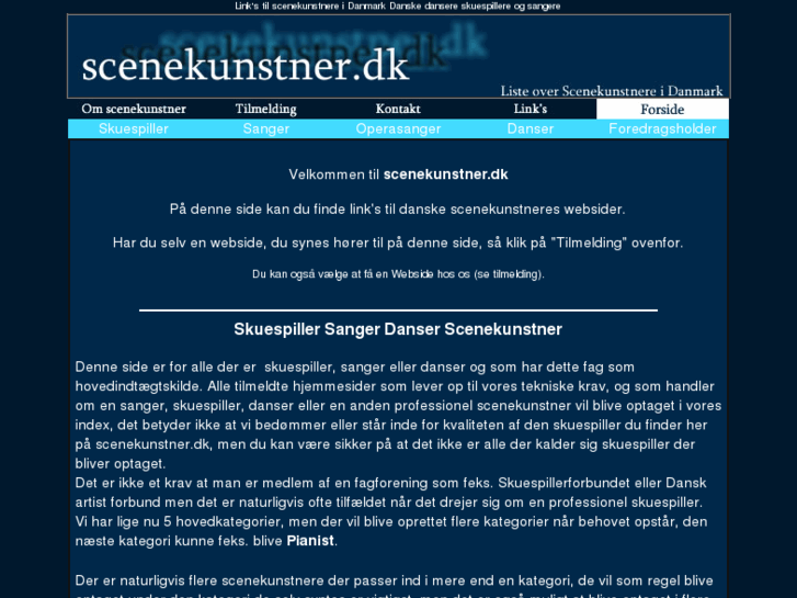 www.scenekunstner.dk