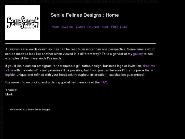 www.senile-felines.com