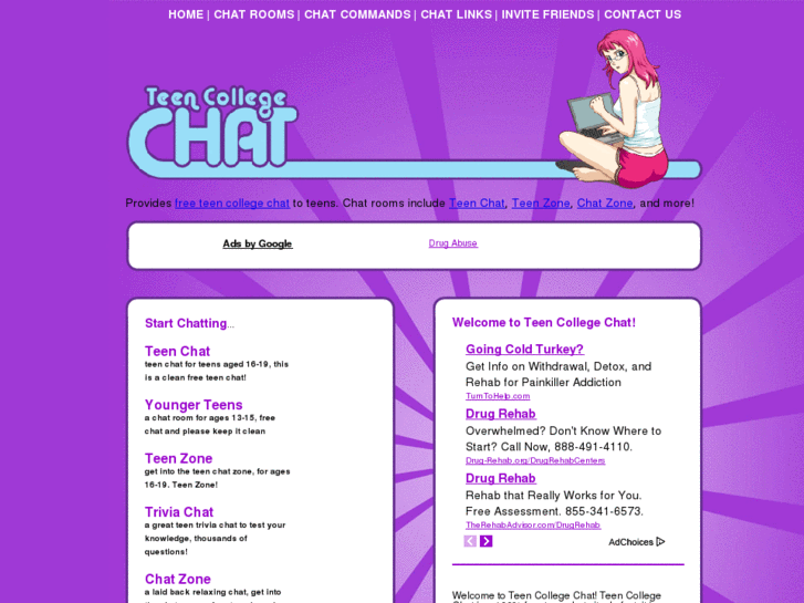 Unblocked chat rooms at school.