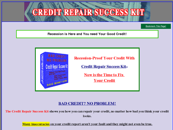 www.creditrepairsuccesskit.com