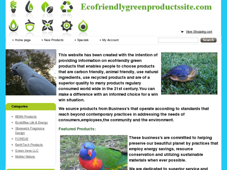 www.ecofriendlygreenproductssite.com