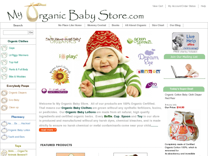 www.myorganicbabystore.com