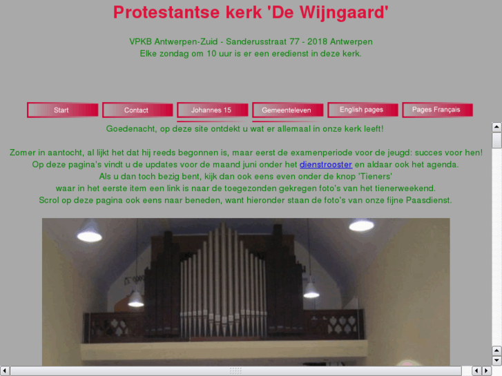 www.protestantsekerkdewijngaard.be