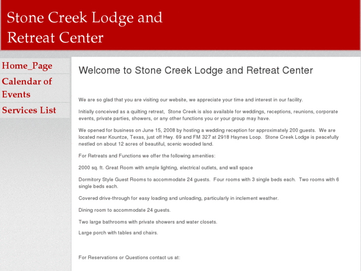 www.stonecreeklodgetexas.com