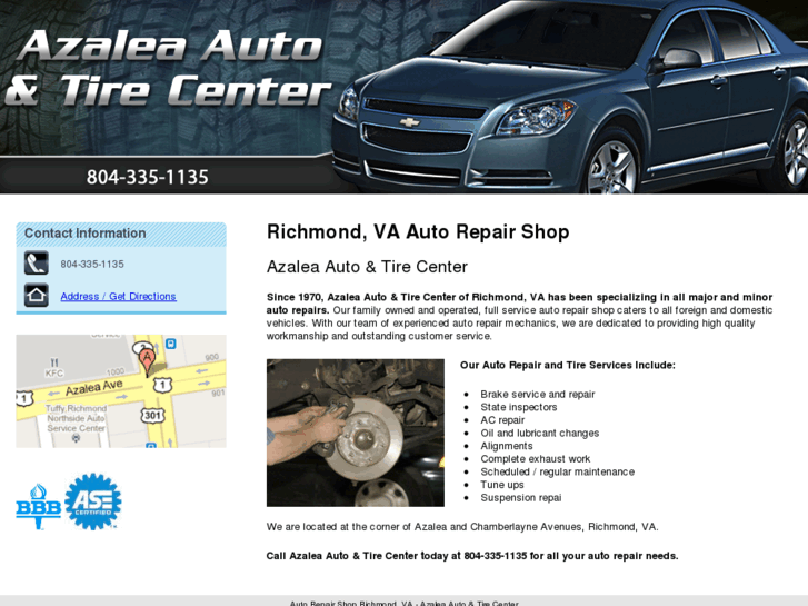 www.azaleaautoandtirecenter.com