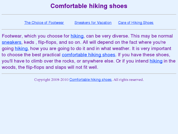 www.comfortable-hiking-shoes.com