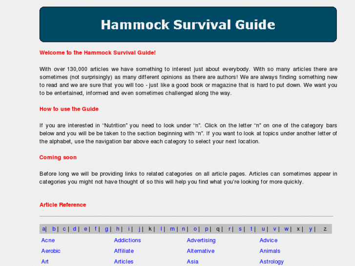 www.hammocksurvivalguide.com