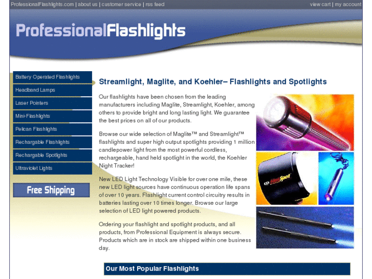 www.professionalflashlights.com