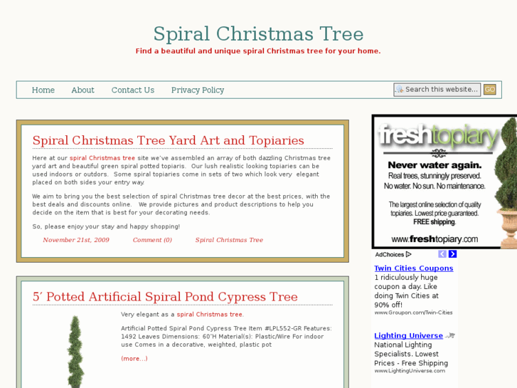 www.spiralchristmastree.net