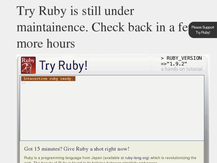 www.tryruby.org