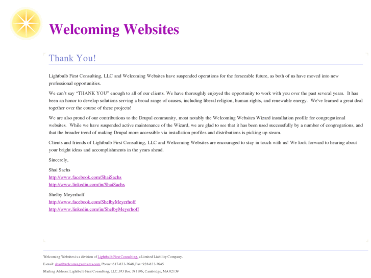 www.welcomingwebsites.com