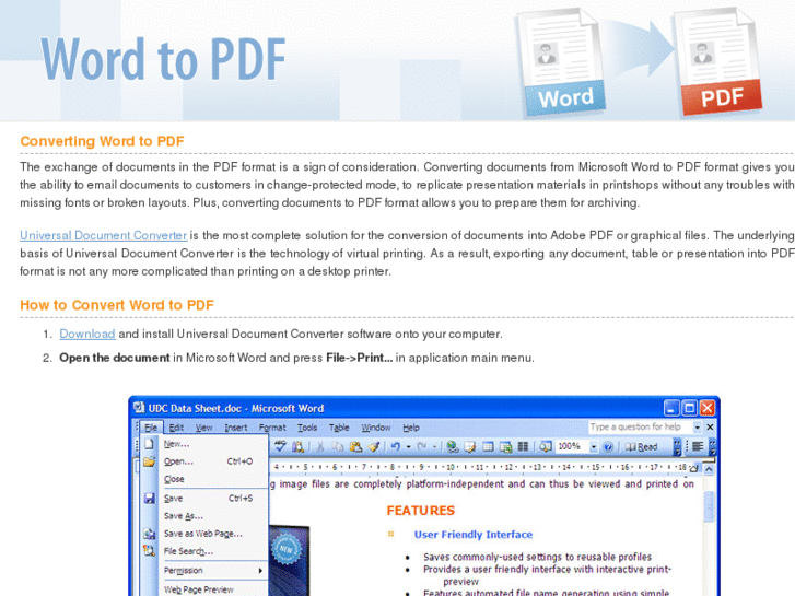 Convert word 2000 document to pdf