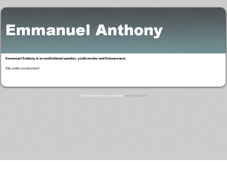 www.emmanuelanthony.com