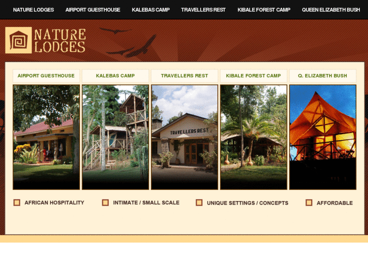 www.naturelodges.biz