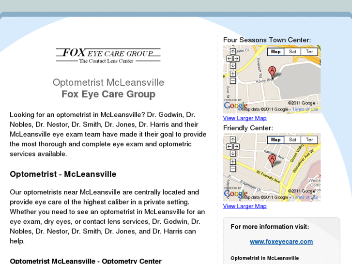 www.optometristmcleansville.com