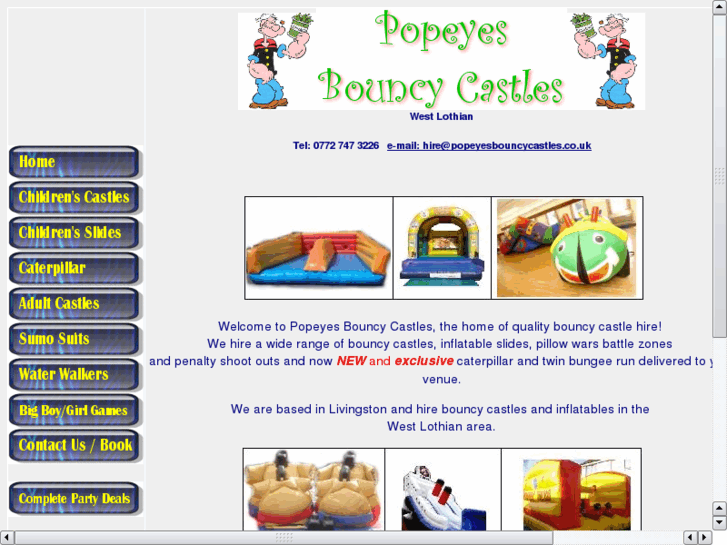 www.popeyesbouncycastles.com