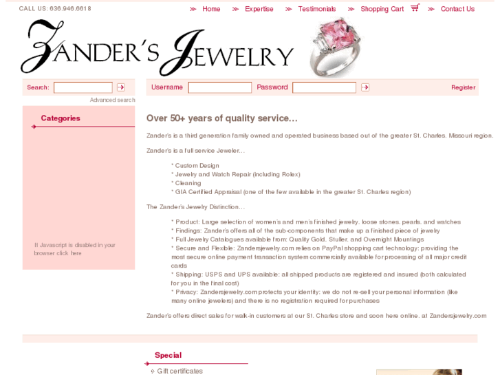 www.zandersjewelry.com