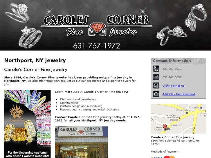 www.carolescornerfinejewelry.net