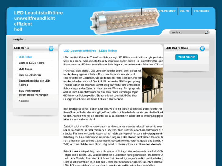 www.led-leuchtstoffroehre.de