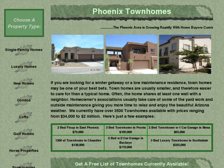 www.phoenix-townhomes.us