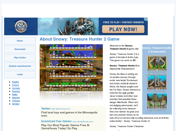 www.snowytreasurehunter2onlinegame.com