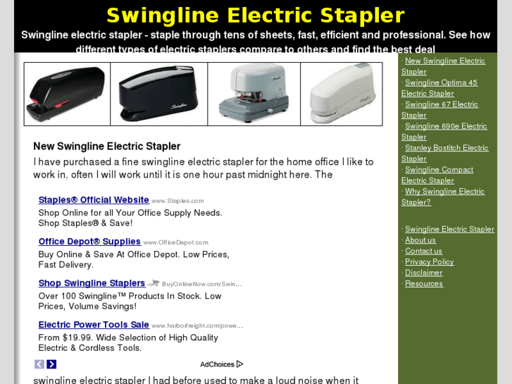 www.swinglineelectricstapler.com