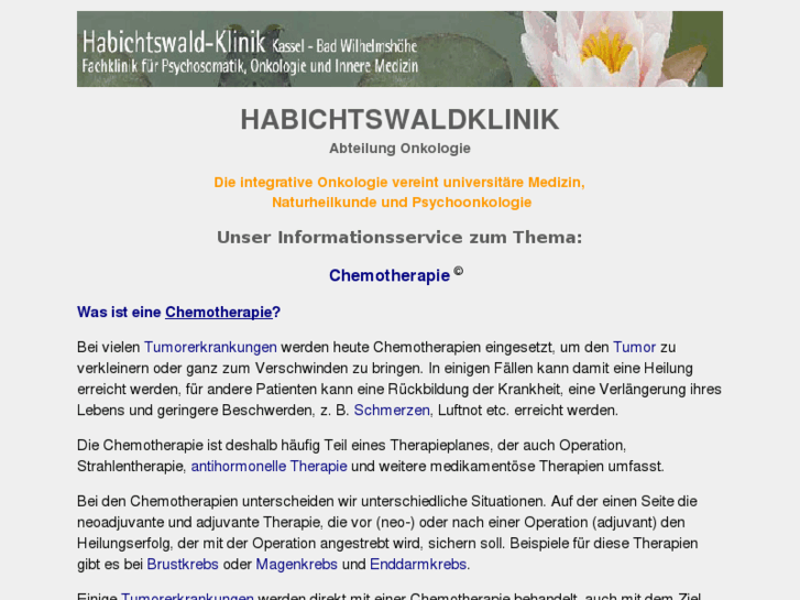 www.1-chemotherapie.de