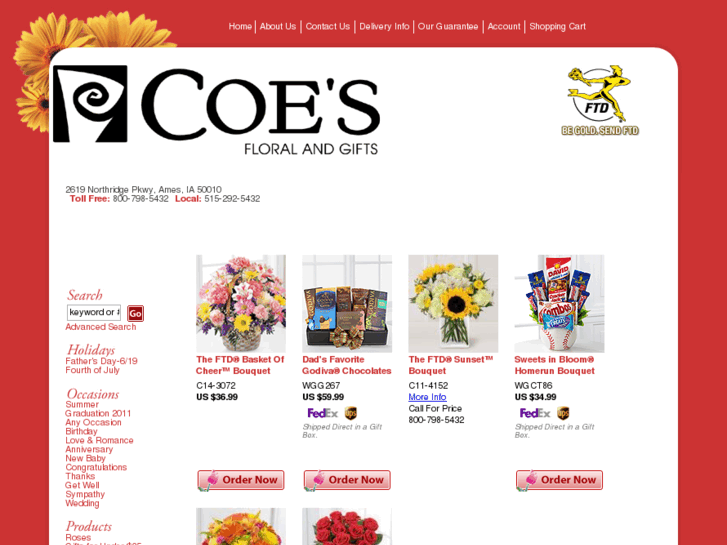 www.coesflowers.com