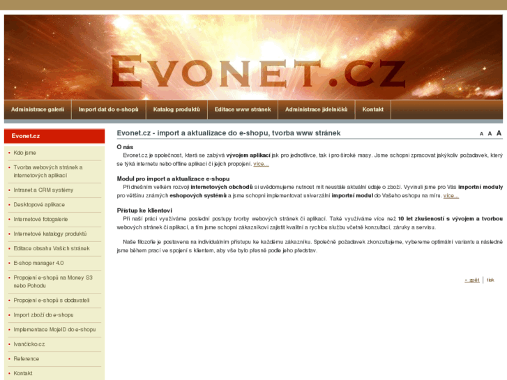 www.evonet.cz