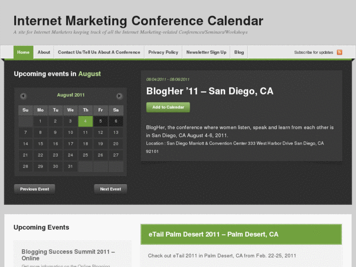 www.imconferencecalendar.com