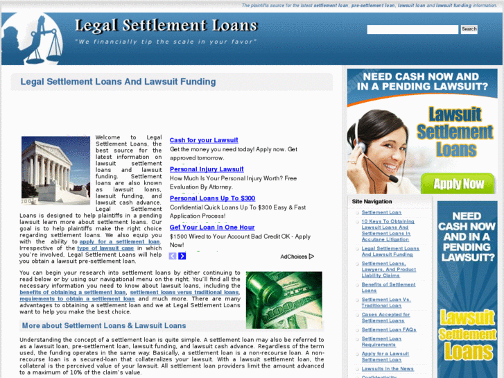 www.legalsettlementloans.com