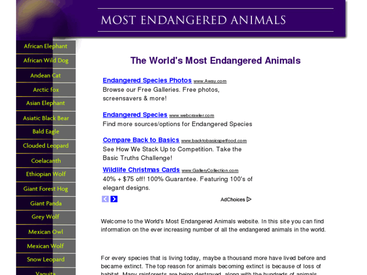 www.most-endangered-animals.com