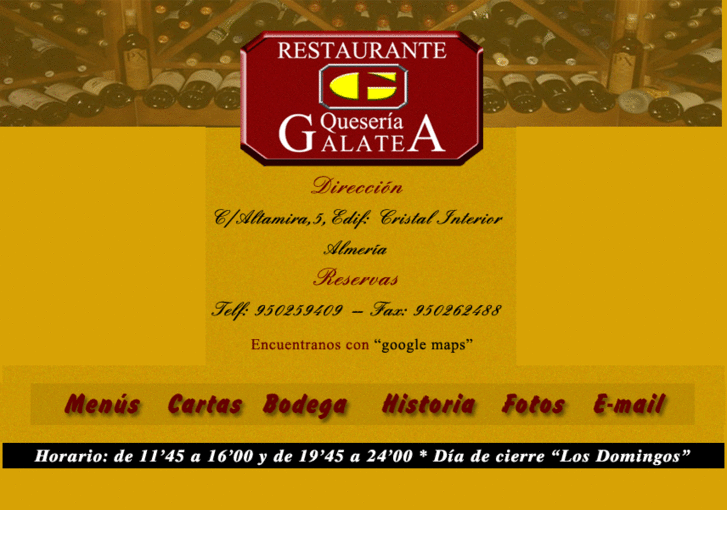 www.restaurantegalatea.com