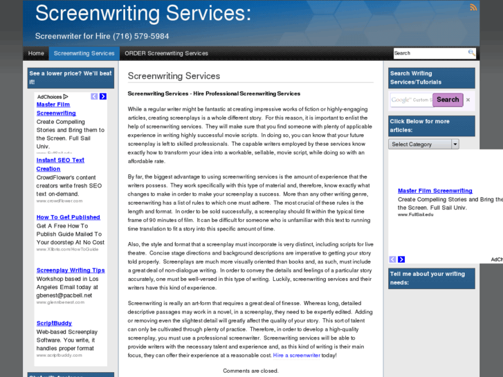 www.screenwritingservices.net