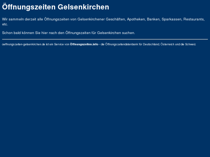 www.oeffnungszeiten-gelsenkirchen.de