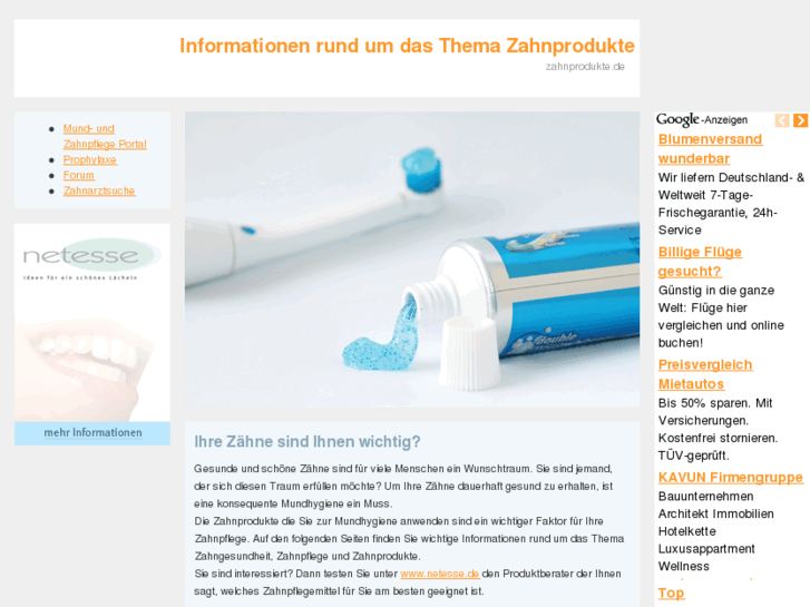 www.zahnprodukte.de